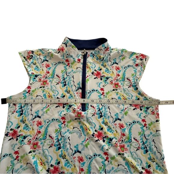 SanSoleil SolTek LUX Chantilly Sleeveless Mock Top Size Medium - Picture 5 of 10